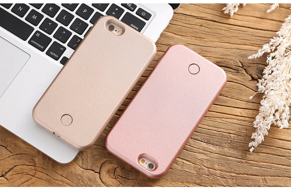 KISSCASE светодиодный заполняющий свет чехол для iPhone 7 8 X XS Max XR Selfie Light Phone Чехол для iPhone 7 8 6 6s Plus 5 5S SE чехол Funda