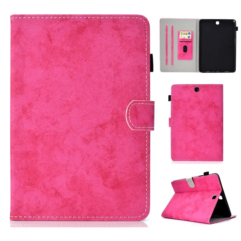 SM-T555 чехол для samsung Galaxy Tab A 9,7 SM-T550 T550 T555 P550 P555 Smart Cover Funda, защитная Подставка для планшета+ пленка+ ручка