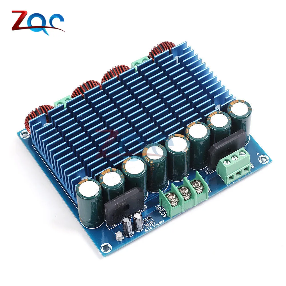 XH-M252 2*420 Вт ультра высокой Мощность модуль цифровой усилитель AC 24V стерео TDA8954TH