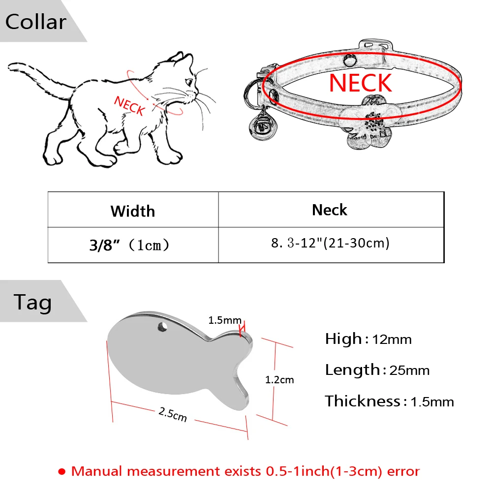 Быстросъемный ошейник для кошек индивидуальный на заказ котят с гравировкой