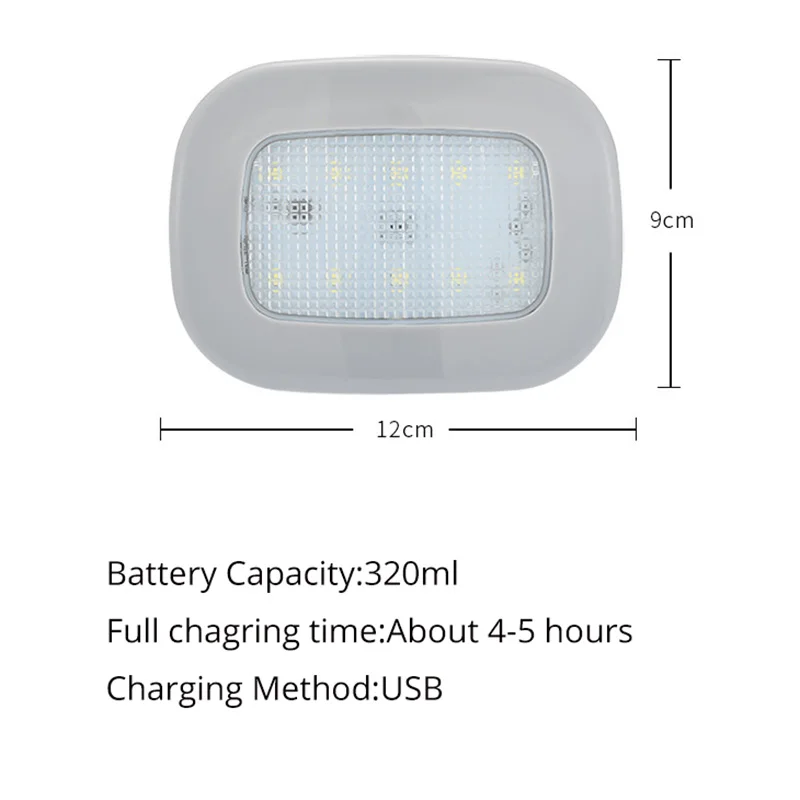 USB перезаряжаемая Автомобильная потолочная лампа для чтения на крышу Купольные