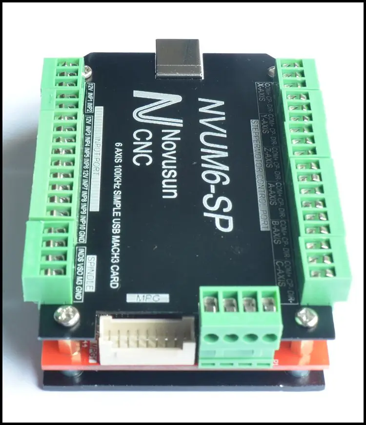 Новый драйвер шагового двигателя 3/4/5/6 Axis 100 кГц разделительная Плата USB MACH3 cnc