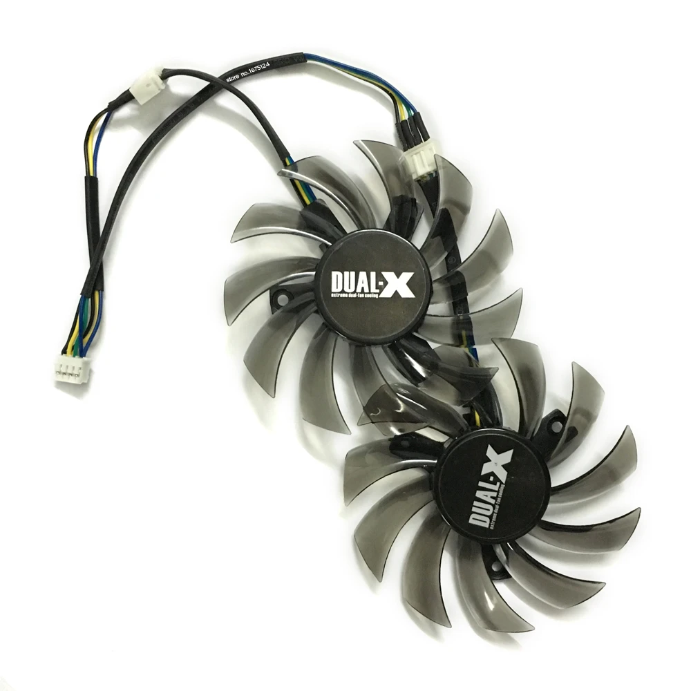 2 шт./лот DC BRUSHLESS 3X40mm 4Pin 12V 0.35A 75mm FD7010H12S VGA Card Fan Cooler для MSI R6790 Twin Frozr II | Компьютеры и