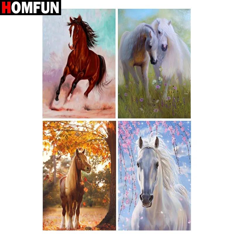 HOMFUN Full Square/Round Drill 5D DIY Diamond Painting 