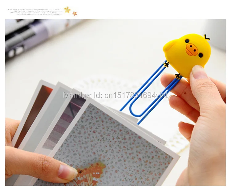 Милая серия Rilakkuma закладка магнит зажим для бумаги новинка подарок детей|Скребки|