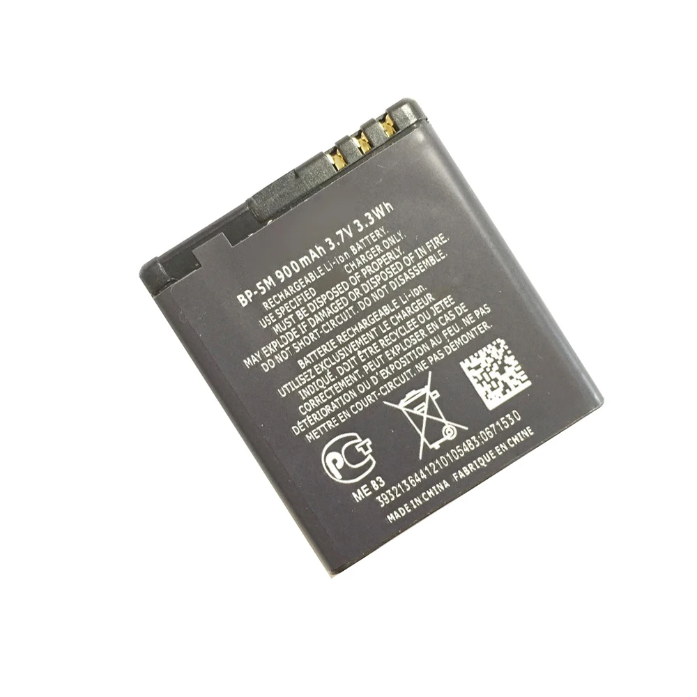 Аккумуляторная батарея 3 7 в 900 мАч для Nokia 5610 8600 Luna 7390 6220C 6500 S Slide 6110N 6500sl 5700 XpressMusic 6110