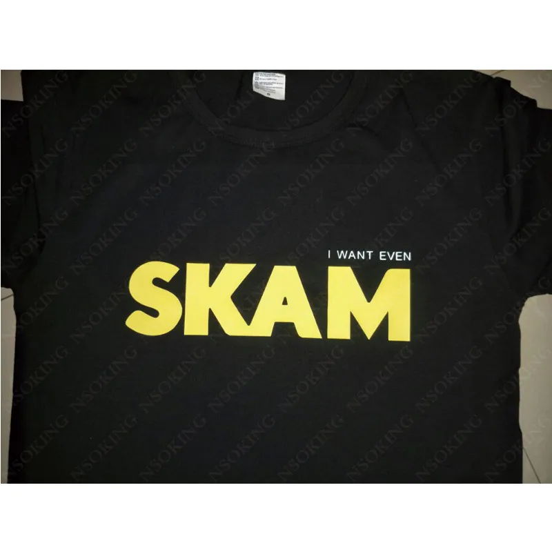

New Skam Isak Even T-shirt Fashion men t shirt Cotton Summer Short-sleeve loose Tees tops