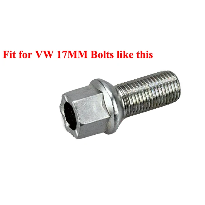 Biurlink 4 шт. 17 мм черные колпачки для болтов колеса гайки Volkswagen Golf MK4 Bora Passat|nut cover|cap