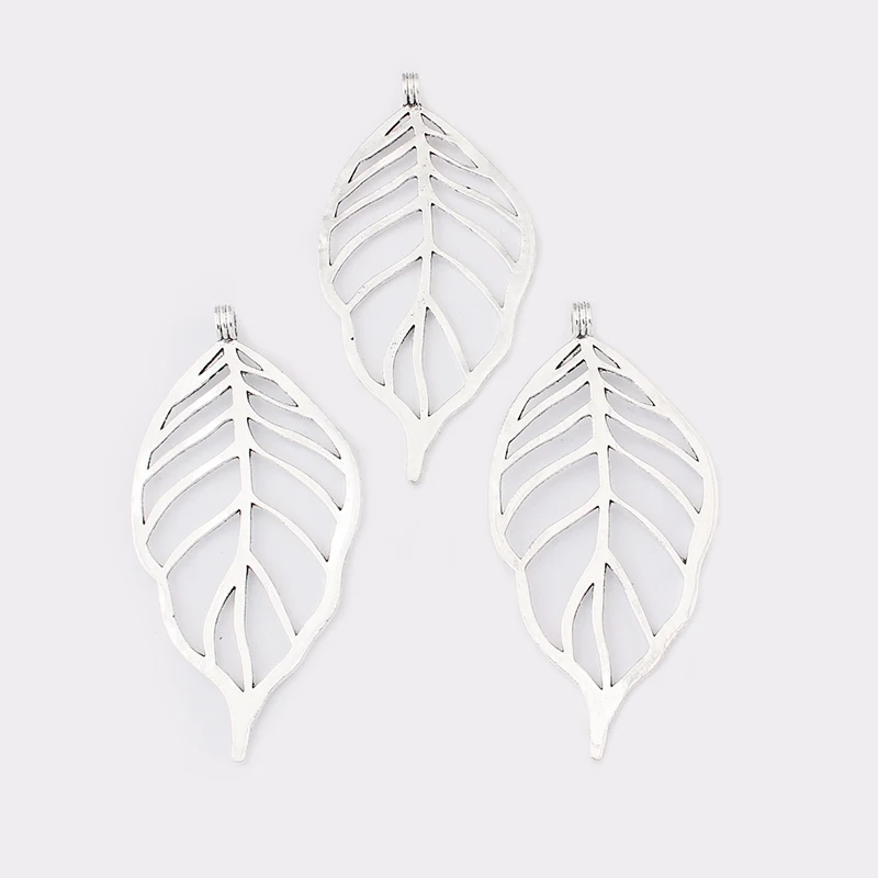 2 шт. подвеска в виде листьев серебряного цвета|pendant contact|charm pendant necklacecharm bangle |