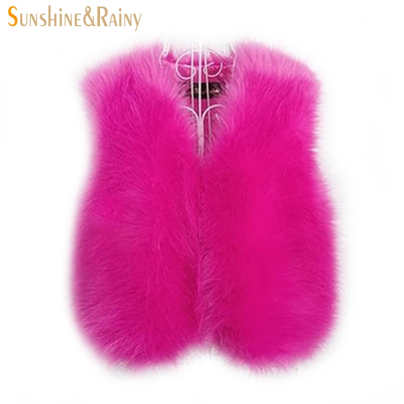 2016 новинка осень зима женский теплый меховой жилет куртка тонкая для элегантных