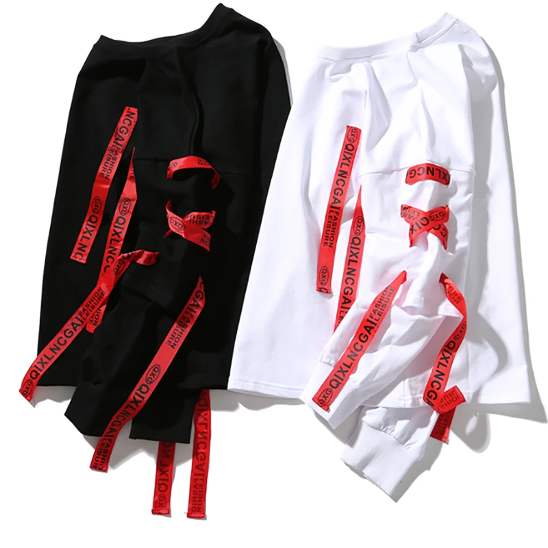 Kanye West футболка с длинным рукавом для мужчин и женщин буквенными лентами в стиле