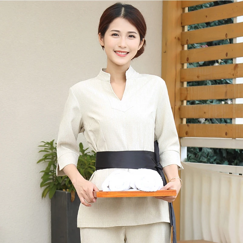 Новинка Комбинезоны для салона красоты одежда спа-техника женский костюм