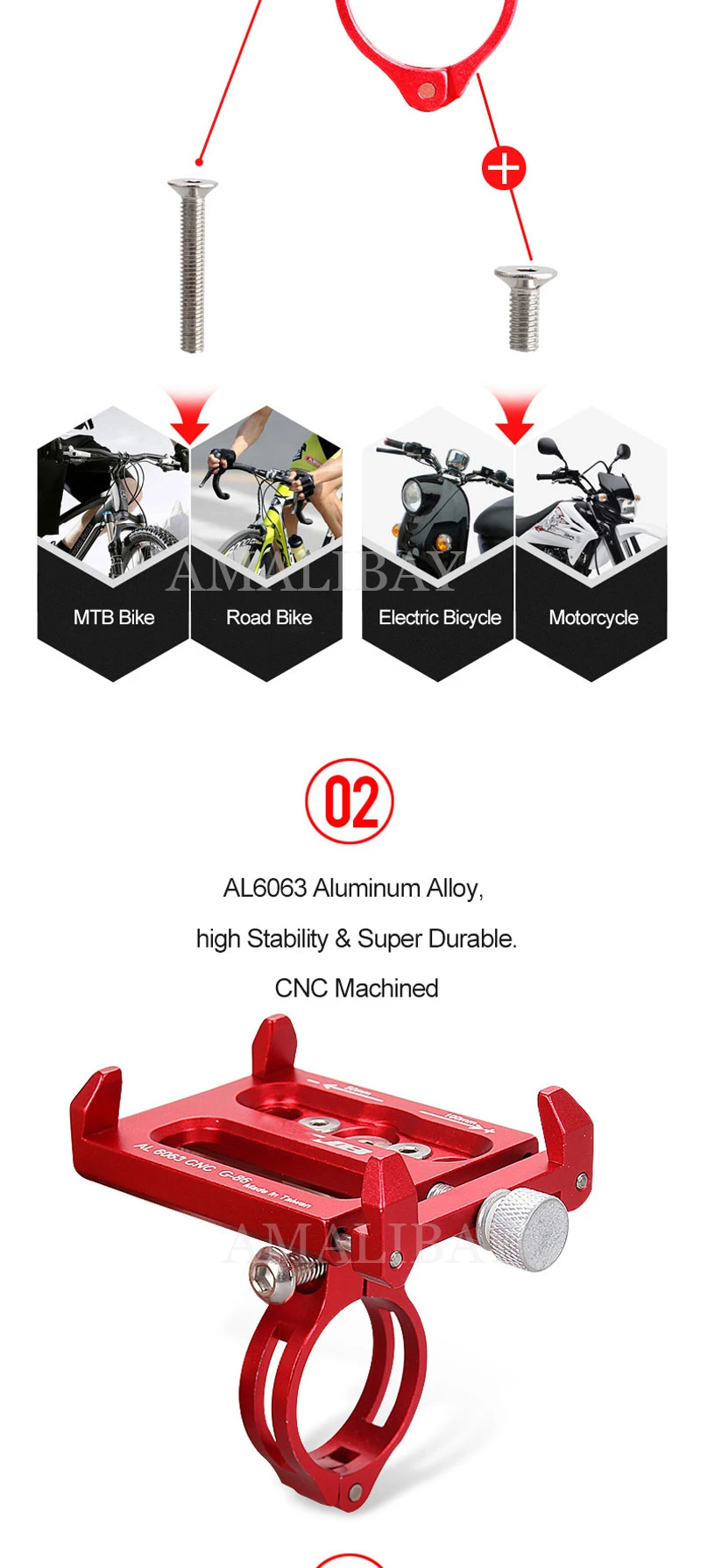 Xiaomi Mijia M365 электрический скутер Qicycle EF1 держатель телефона CNC сплав подходит 3,5 до 6,2 дюймов телефон gps анти-скольжения