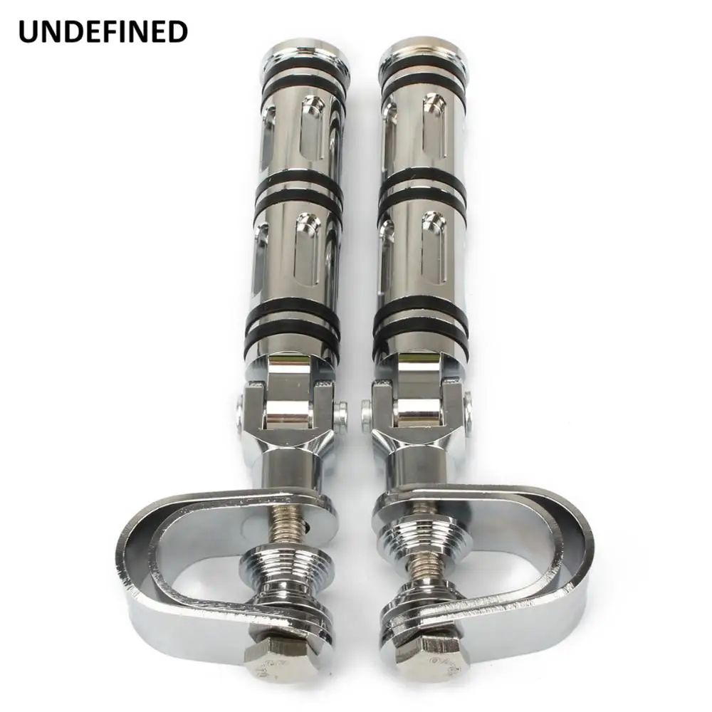 1 &quotХромированная мотоциклетная ножка барная стойка с ЧПУ для ног хомуты Harley Touring