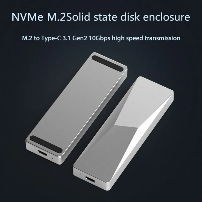 Портативный корпус для SSD с поддержкой PCIe M.2 nvme корпуса ssd типа c 3 1 gen2 10 Гбит/с