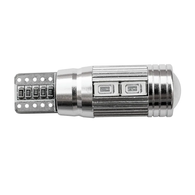 50 шт. высокое качество T10 10 SMD 5630 LED CANBUS без ошибок автомобильная лампа с