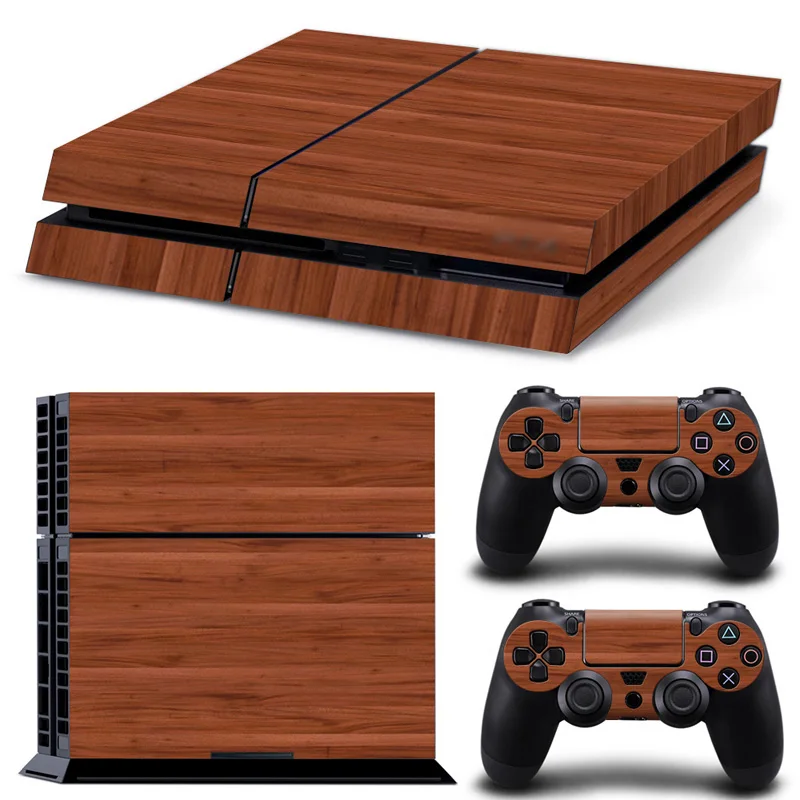 TN-P4-1025 Деревянная серия виниловые наклейки на кожу для ps4 всего тела крышка с запахом консоли - Цвет: TN-P4-1025