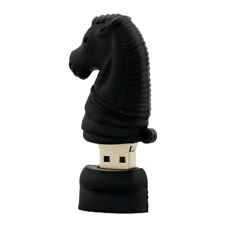 Деревянный международный шахматный USB 2,0 Usb флеш-накопитель Флешка лошадь U диск Usb креативная карта памяти 8GB 16GB 32GB 64GB Cle