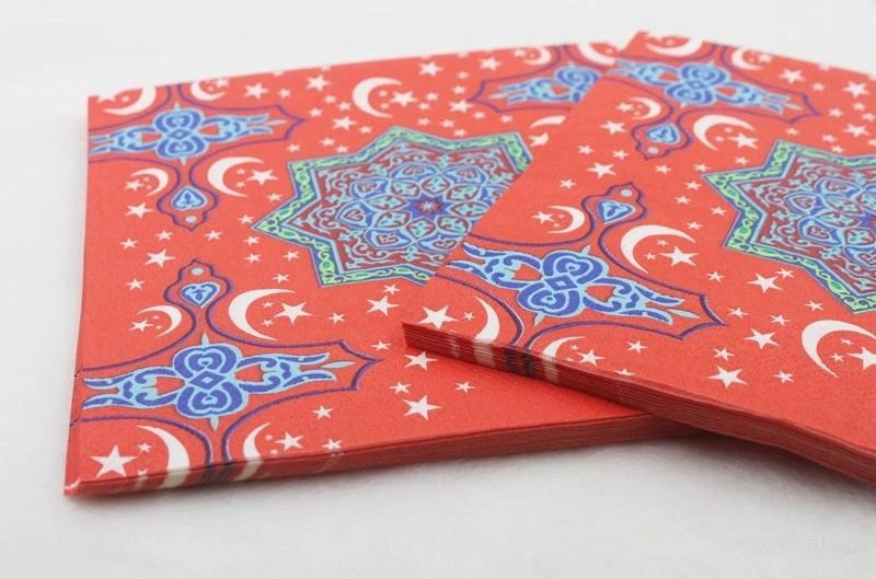 20pcs Ramadan Muslim Napkins Party Decorations Adults Birthday Decoration Wedding Supplies | Дом и сад
