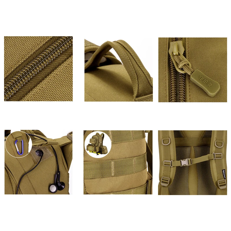 Baigio Мужской Дорожные Сумки Protector Plus 20-35Л Военный Рюкзак Передач MOLLE Assault Pack Мужчины