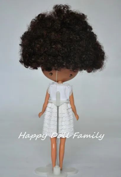 Кукла Блит нюд коричнево черные кудрявые волосы темная кожа короткие волосы|doll