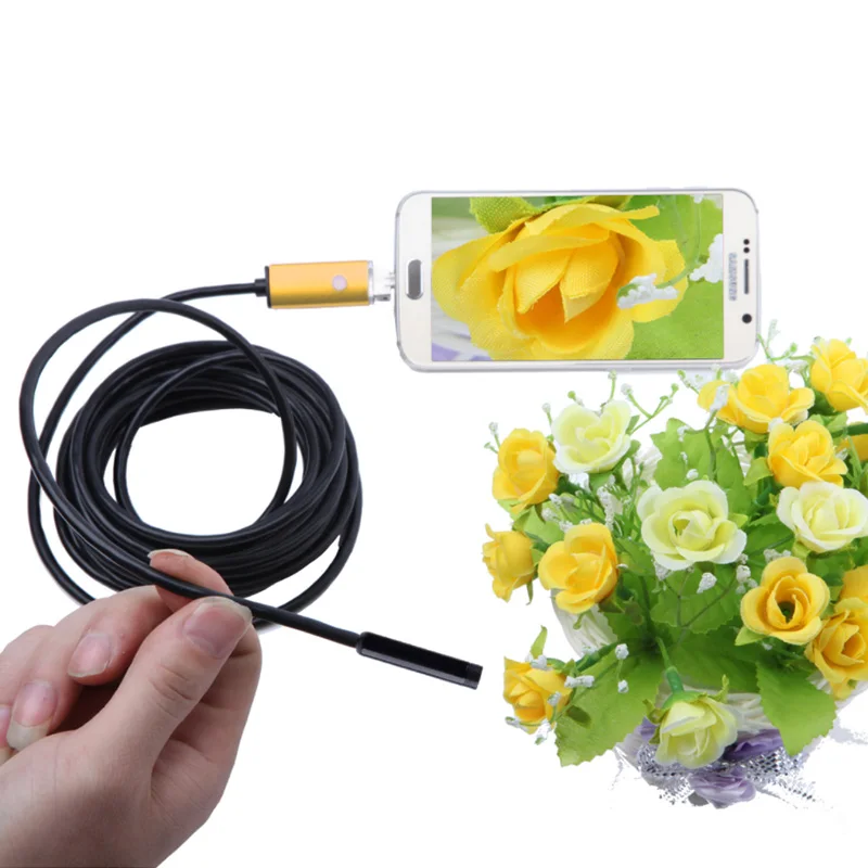 Antscope 2 в 1 USB Android эндоскоп камера м/5 м/10 м ПК и 8 мм телефоны бороскоп змея трубка