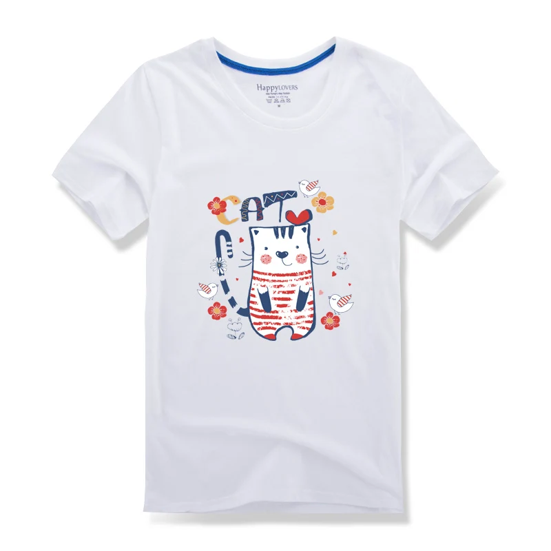 Prajna Железный перенос для одежды ткань футболок мультяшный Кот патч термо