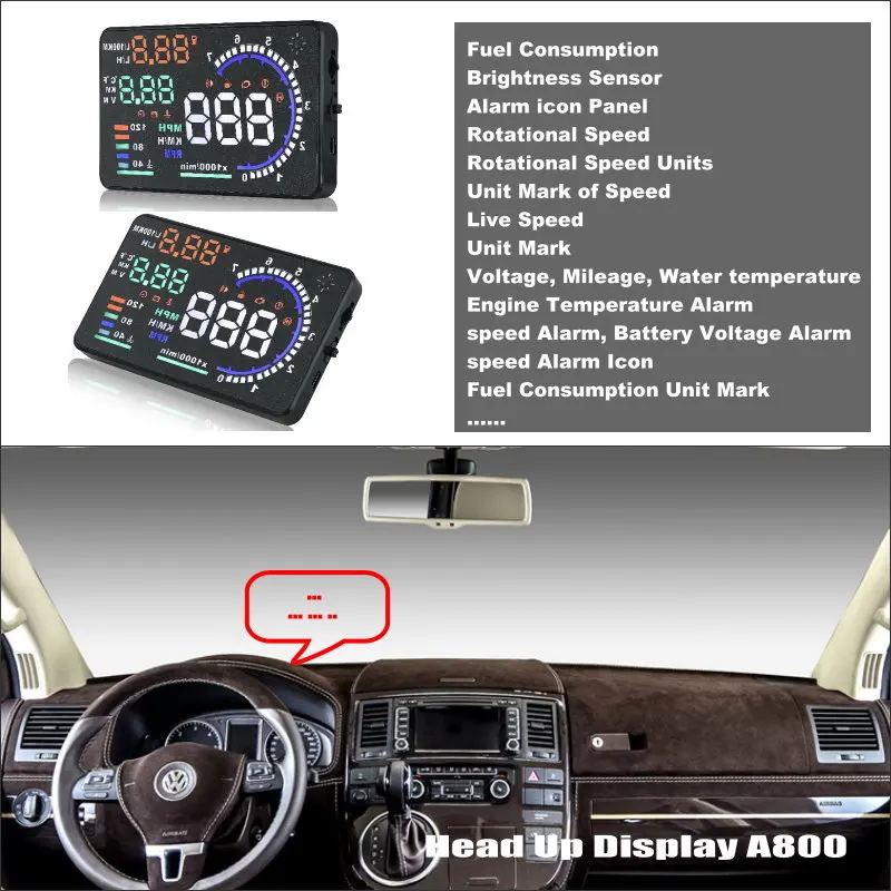 Автомобильная профессиональная электроника для Volkswagen VW Transporter T5 HUD проектор на