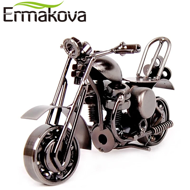 Металлическая модель мотоцикла ERMAKOVA фигурка двигателя железная подарок на день