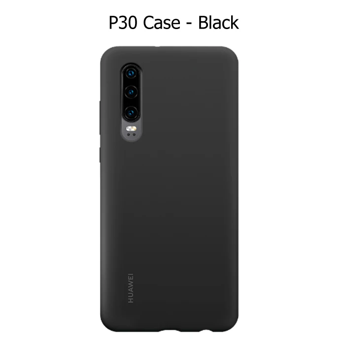 P30 case black huawei P30 P30 Pro Чехол huawei официальный жидкий силиконовый защитный чехол из микрофибры односторонний huawei P 30 P 30Pro чехол - Цвет: P30 case black