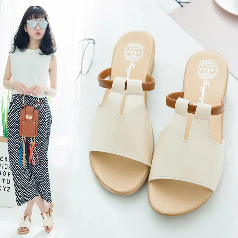 Женские сандалии на танкетке туфли-шлепанцы 2019 | Обувь