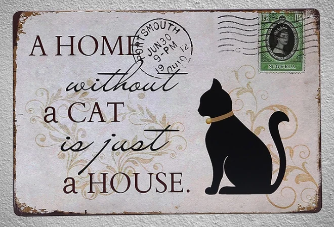 

1 piece Home Without home is just a house pet Tin Plate Sign wall Room man cave Decoration Art Dropshipping Poster metal