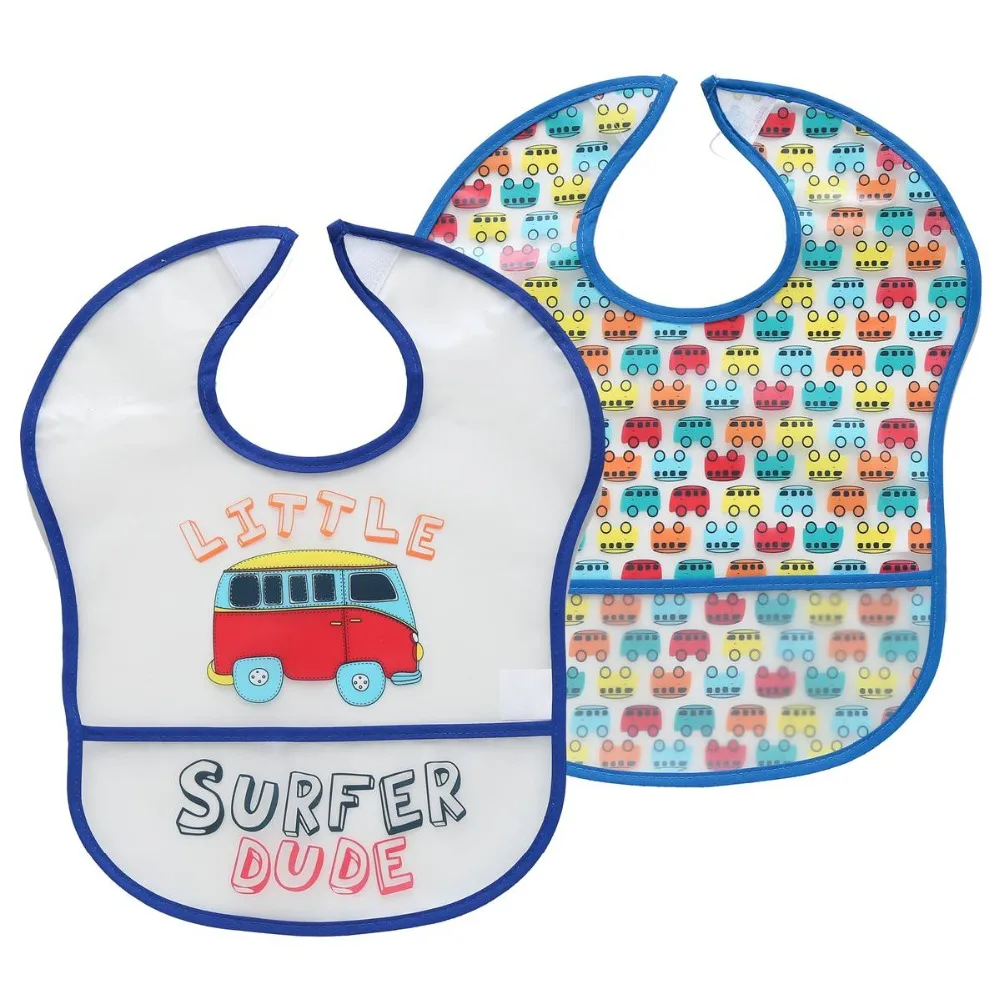 

LionBear Baby Bibs EVA Waterproof 2 pcs/Lot Boys Girls Infants scarf Cartoon Burp Cloths For babies Self Feeding Accessories