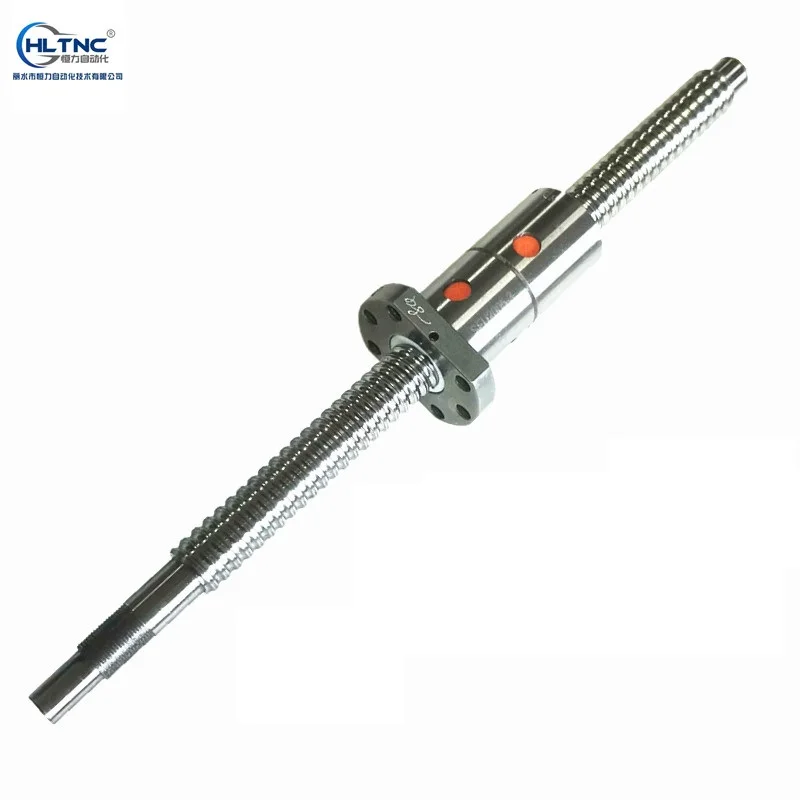 1PCS DFU2005 200 250 300 350 400 450 500 550 mm C7 ball screw with 2005 double ball nut BK/BF15 end machined