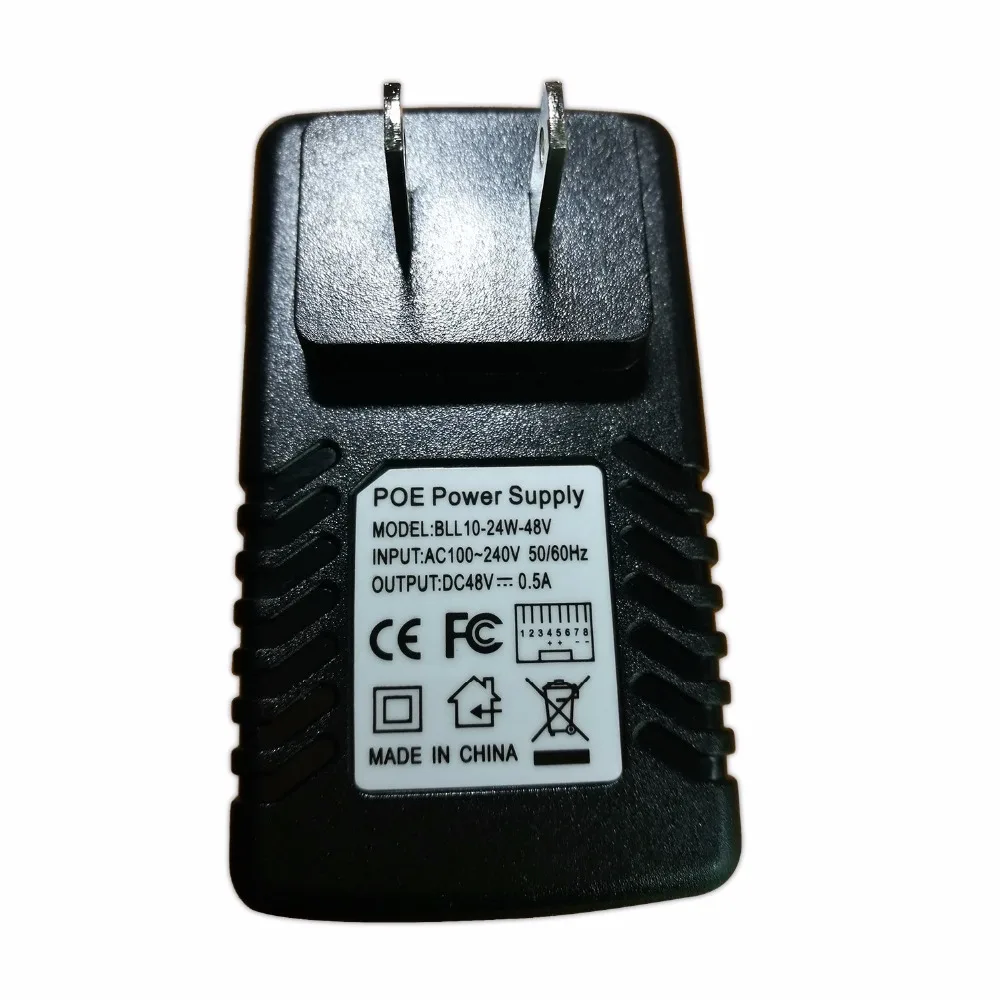 POE адаптер 48V 0.5A Poe источник питания для ip телефона Беспроводная IP точка cctv камера