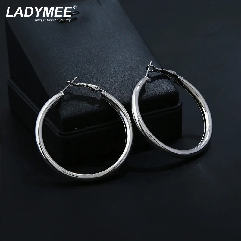 Ladymee большой круглый Серьги смешивания Цвет 3 пары/карта обруч серьги оптовая