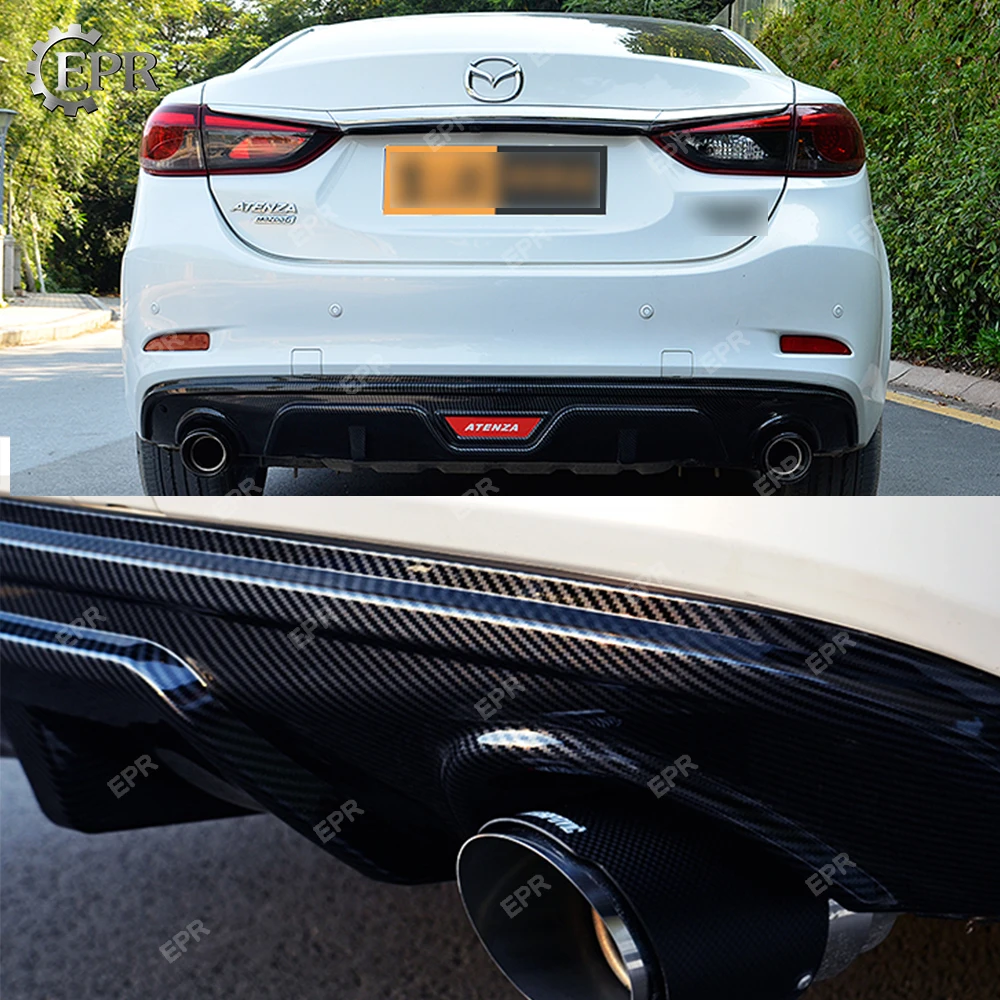 Задняя губа из углеродного волокна (5 Dr) для Mazda 3 Axela BM 2017 HT Style Комплект деталей