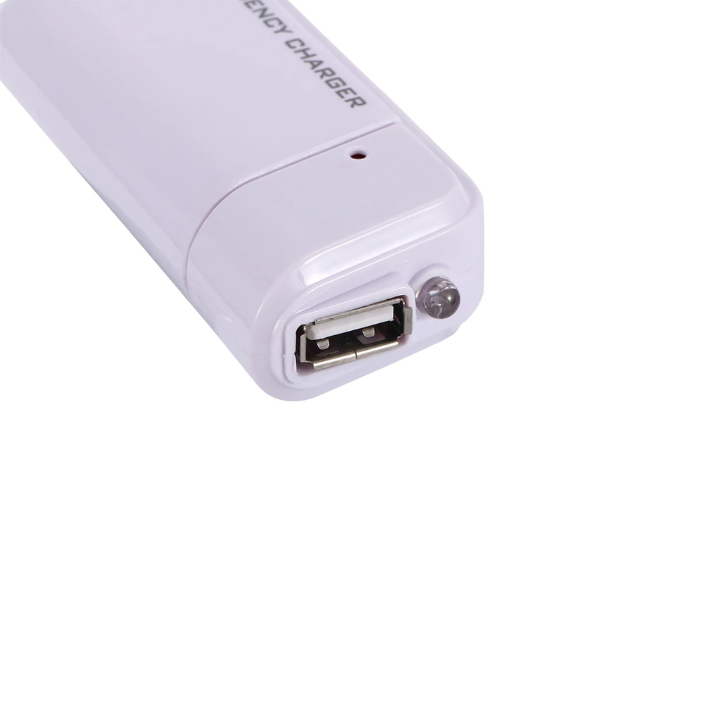 1 шт. универсальный портативный экстренный USB удлинитель для 2 батарей AA зарядное