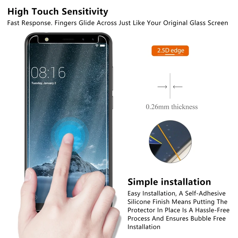 5 шт./лот закаленное Стекло для Leagoo M9 дюймов Экран протектор Защитная пленка |