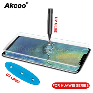 Защитное стекло Akcoo mate 20, для huawei mate 20 pro, УФ-клей для mate 30 Pro, закаленное стекло, Защитная пленка для экрана P30 Pro