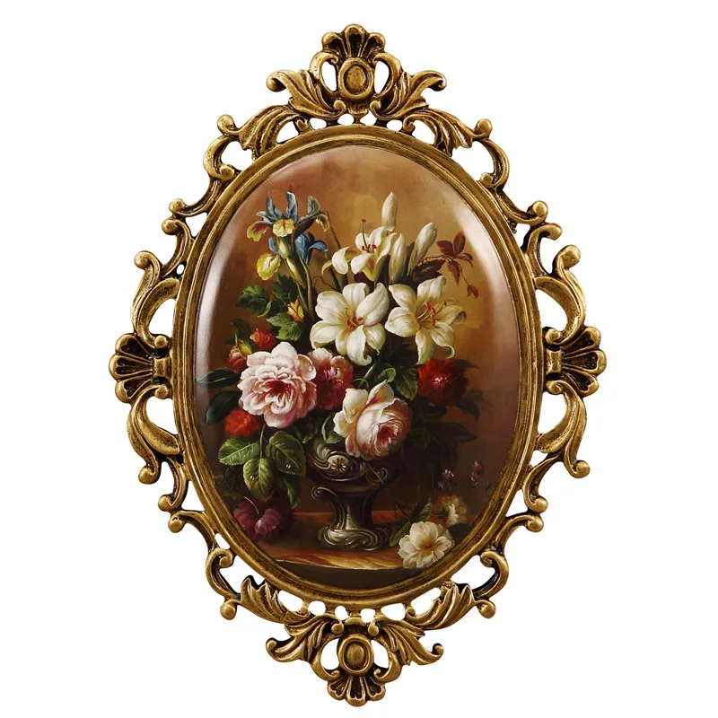 

combination painted triptych pendant European style of the ancient wall murals inside the living room wall decoration