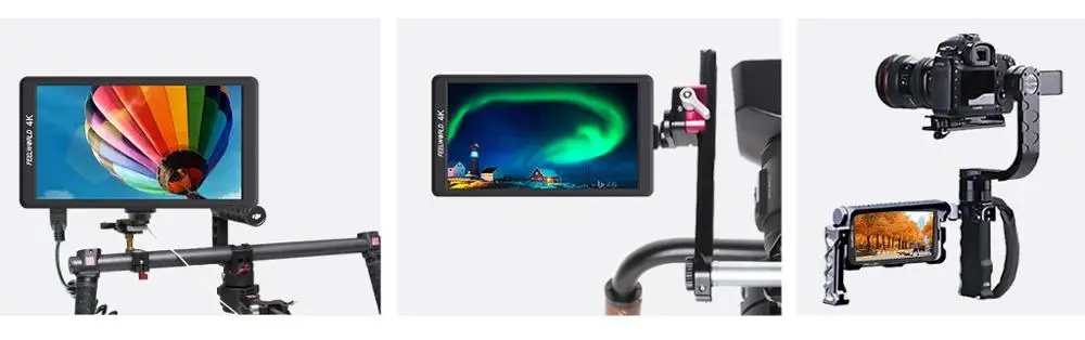 Feelworld F570 DSLR полевой монитор камеры 5," ips Full HD 1920x1080 4K HDMI видео монитор для sony Canon Nikon с сумкой