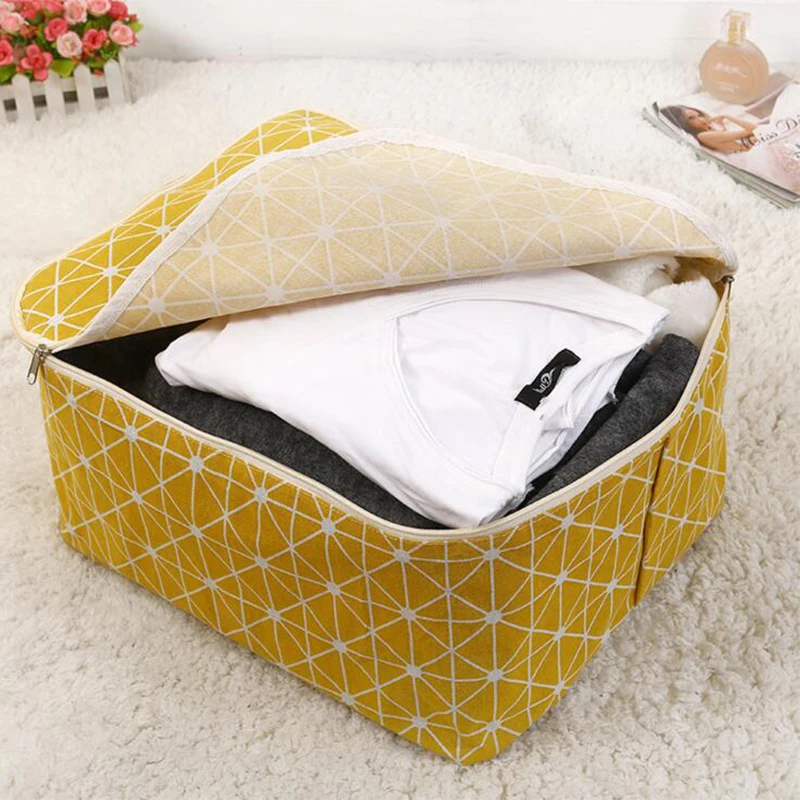 Большая водонепроницаемая Пылезащитная сумка из хлопка и льна|quilt storage bag|storage