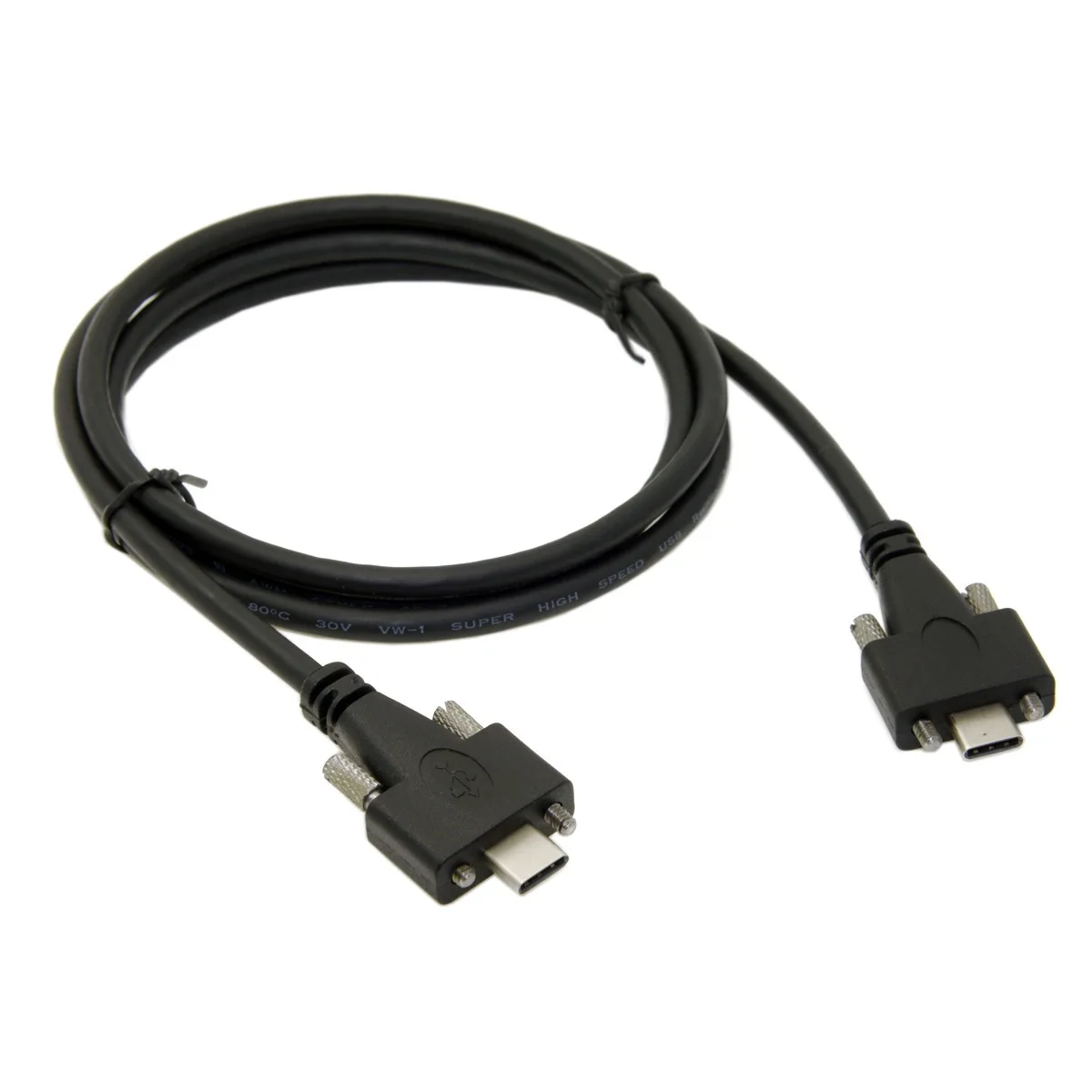 

CYDZ USB 3,1 Type-C двойной винт блокировки для блокировки USB-C 10 Гбит/с кабель для передачи данных 1,2 м