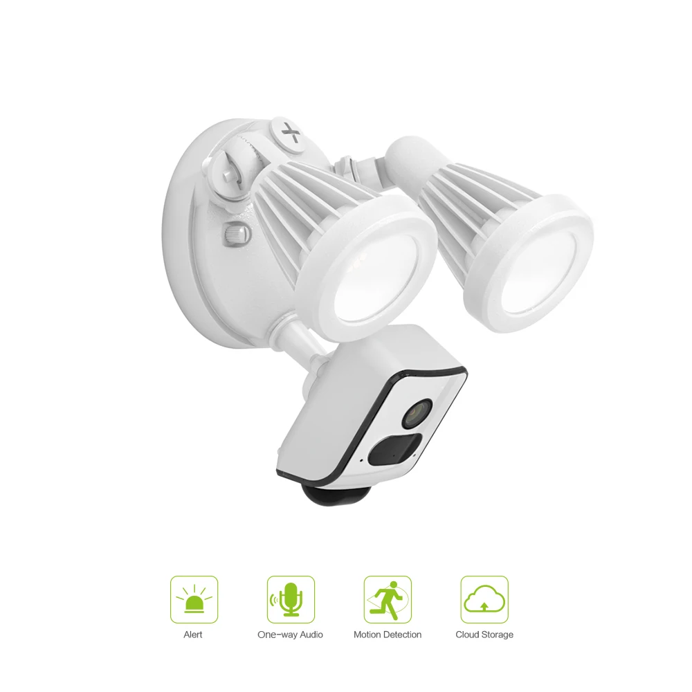 Freecam 1080P прожектор камера наблюдения для безопасности с подсветкой в одну сторону разговора движения Активированный PIR Вспышка сигнализации L800W