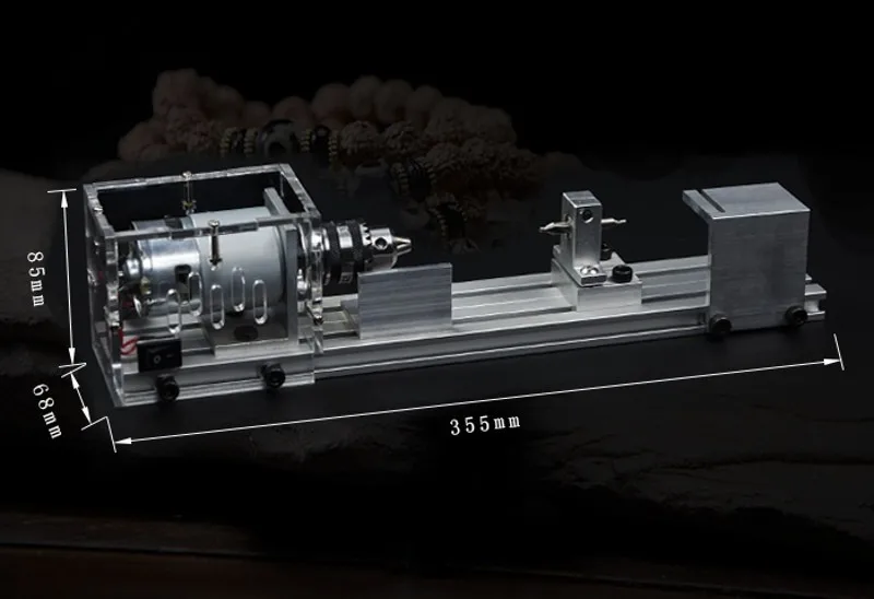 Мини токарный станок с бусинами деревообрабатывающий DIY полировщик Настольная