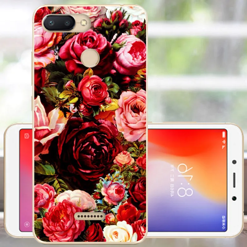 Защитный чехол FANATU для Xiaomi Redmi 6, мягкий силиконовый чехол с милым принтом, бампер для Redmi 6, чехол 5,45, чехол для Xiomi Redmi 6, чехол для телефона