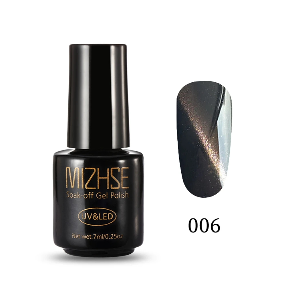 MYFC006 MIZHSE, 7 мл, гель кошачий глаз, хамелеон, голографический блеск, Магнитный Гель-лак для ногтей, отмачиваемый УФ-Гель-лак, лак для ногтей DIY - Цвет: MYFC006