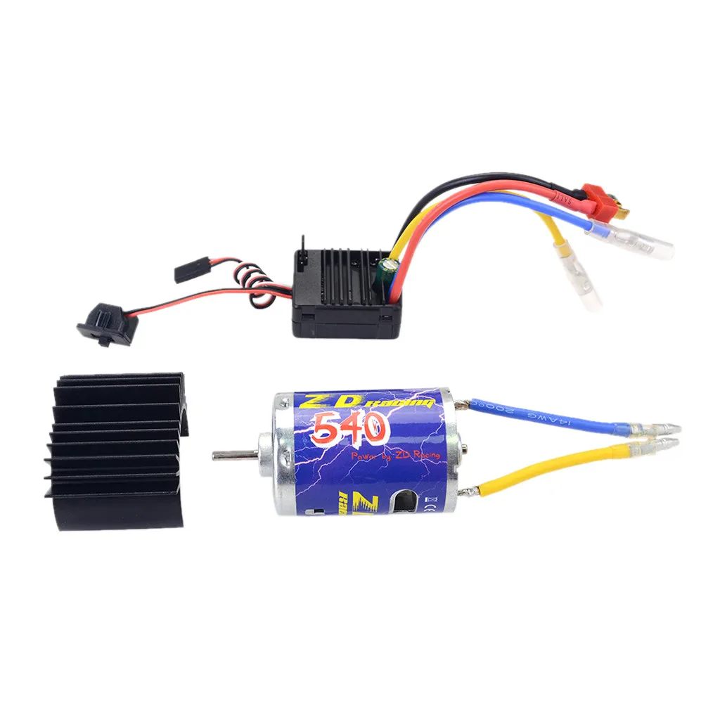 ZD Racing 540 Brushed Motor + 45A ESC w/Radiator for 1/10 RC Crawler Car Parts Accessories Toys Children A611 | Игрушки и хобби
