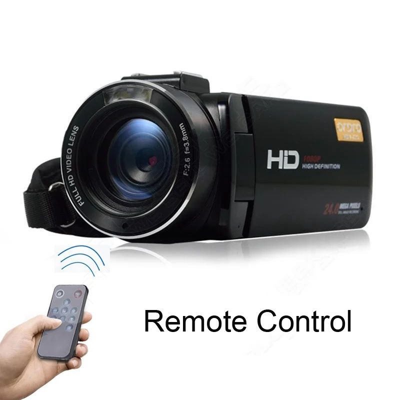 ORDRO HDV-Z20 видеокамера с микрофоном 3 0 &quotсенсорный экран lcd 24MP 16X зум Цифровая 1080 P Full